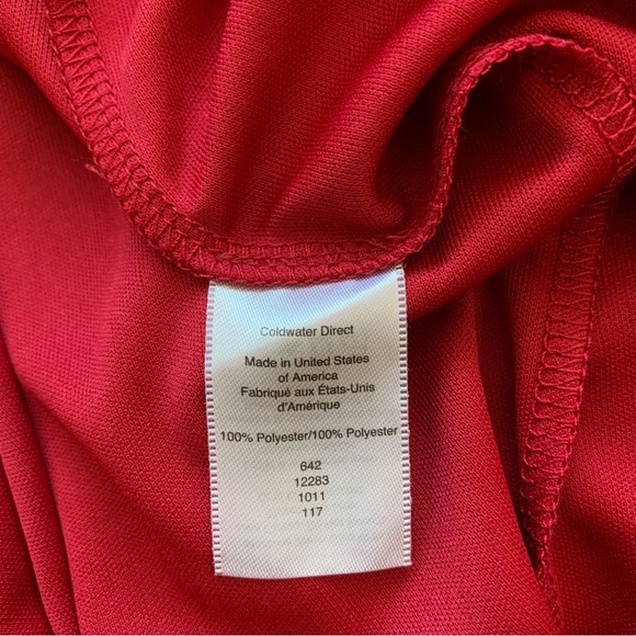 COLDWATER CREEK BURGUNDY SHIFT CHIFFON DRESS - Picture 6 of 11